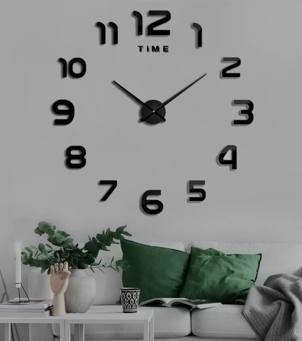 Large DIY Wall Clock Without Frame.