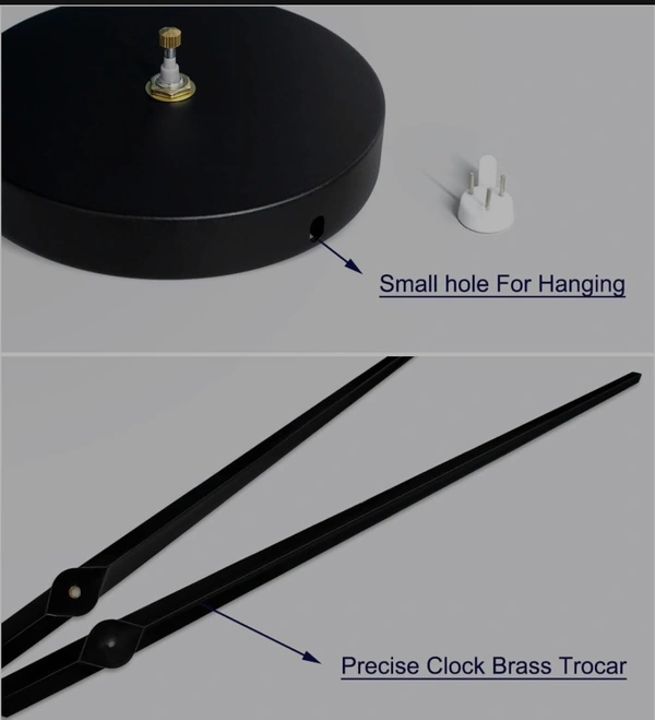 Large DIY Wall Clock Without Frame.