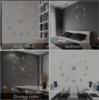 Large DIY Wall Clock Without Frame.