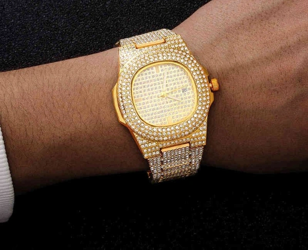 Golden Watch For Men And Women 