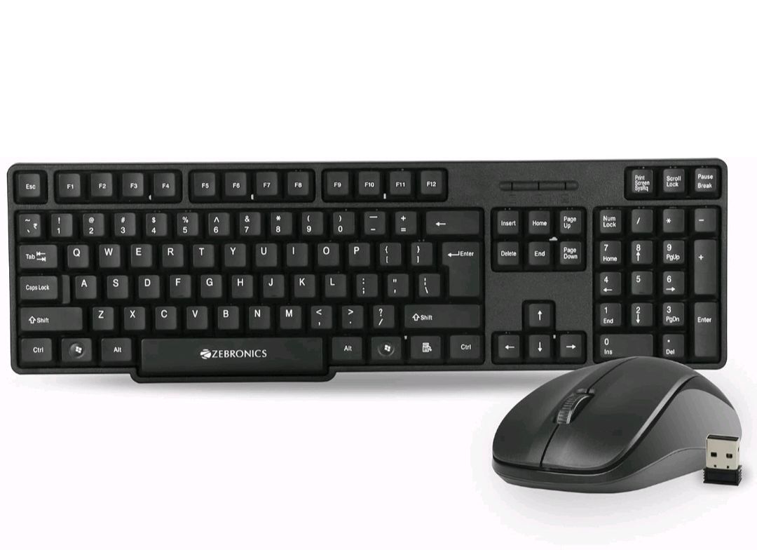 wobubon1357 Zebronics Champion 107 Wireless Usb Keyboard Mouse Combo Pack
