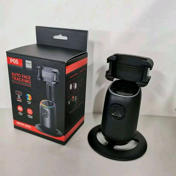 P05 Auto Face Tracking gimbal, smart rotating phone holder.
