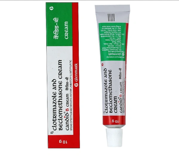 Candid-B Cream - 20gm, Beclometasone (0.025% w/w) + Clotrimazole (1% w/w)