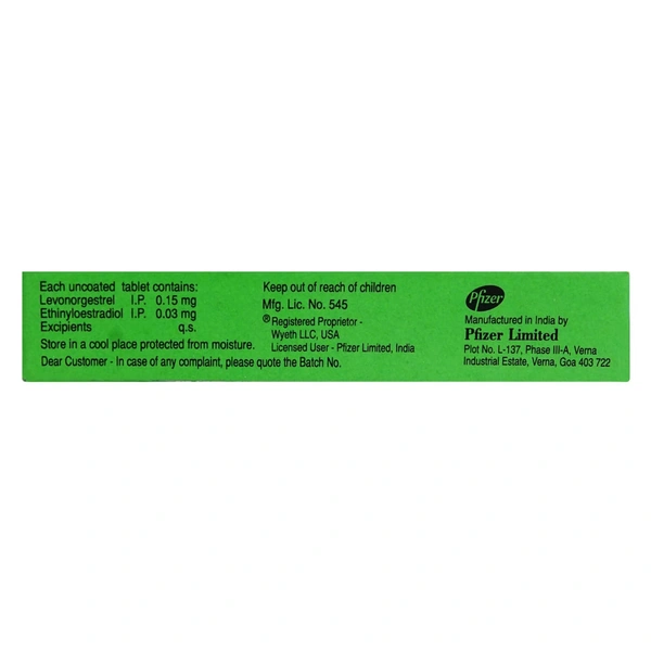 OVRAL L TABLET 1*21