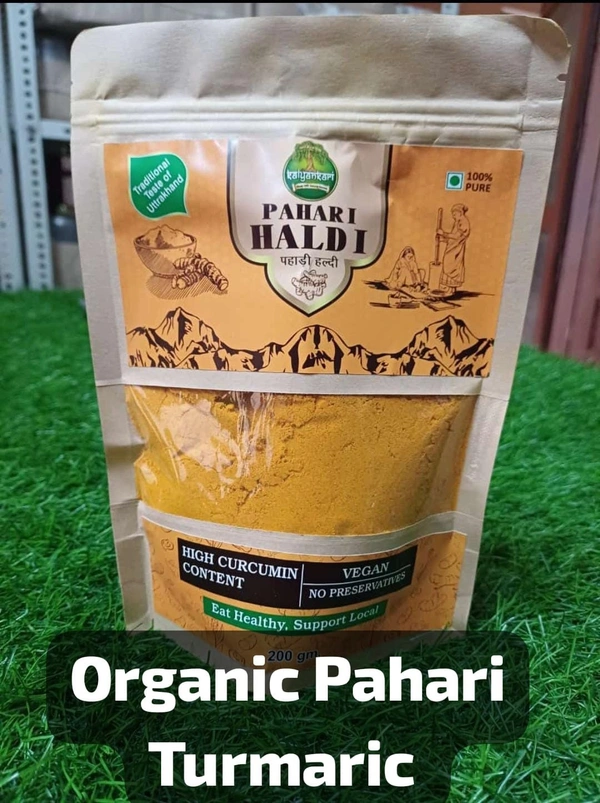 ORGANIC PAHARI TURMARIC POWDER-200 GRM - 200 GRM