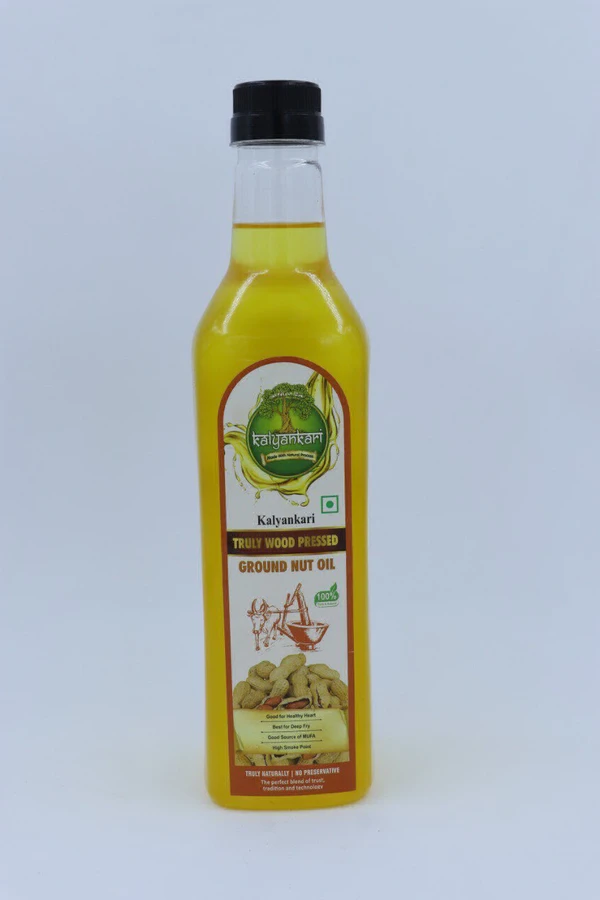 Groundnut Wood Pressed Oil (kalyankari oils) - 1 Ltr