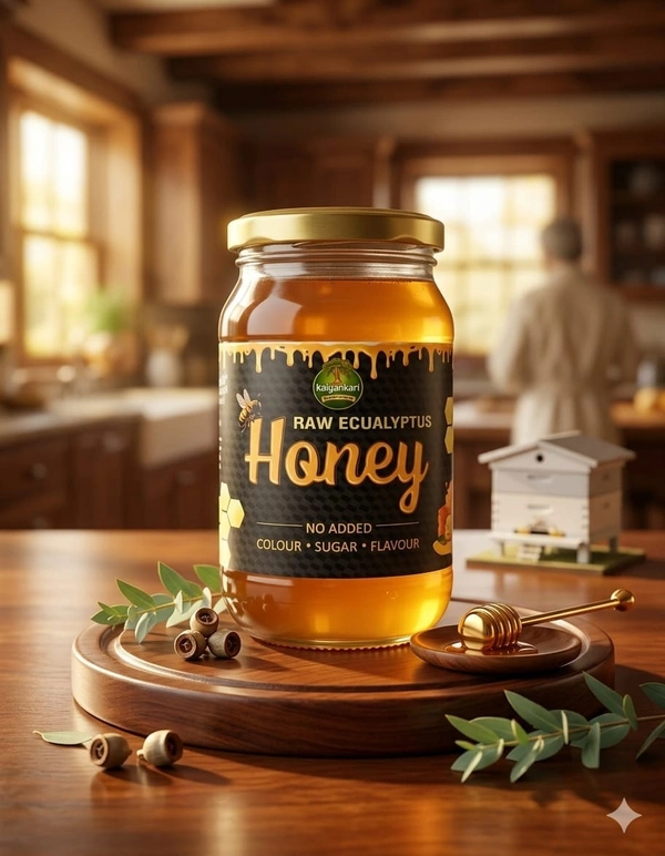 Raw Eucalyptus Honey - 500grm| 100% Pure & Natural | No Added Sugar | Immunity Booster | Kalyankari