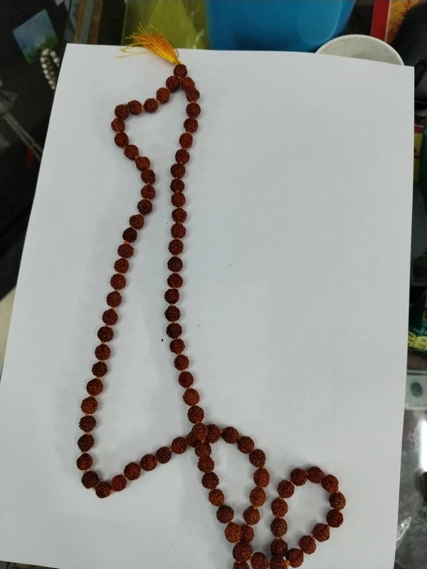 Astro Planet  Rudraksha Jaap Mala 108+1 Beeds - Brown, 108+1