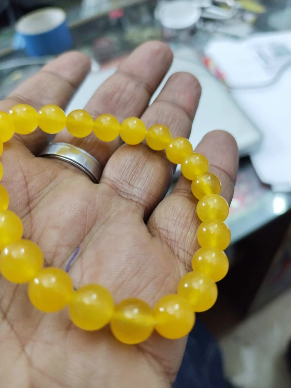 Astro Planet  Yellow Agate Bresslet - Yellow Orange, Free