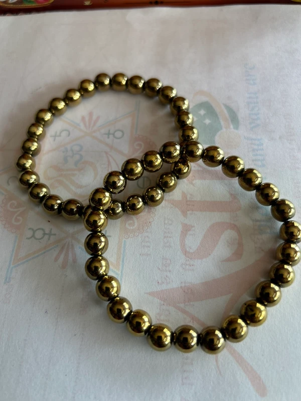 Astro Planet  Golden Pyrite ( Money Magnet ) Braclet 