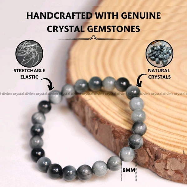 Astro Planet  Cat's Eye Breslet  - Gray, Free