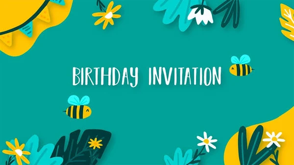 Honey Bee Theme Video Invitation 