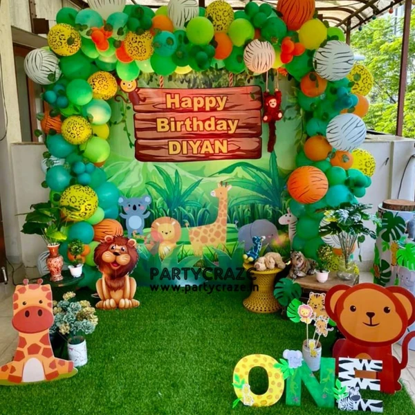 Jungle Theme  Kids Birthday Decor 48