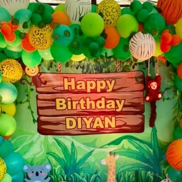 Jungle Theme  Kids Birthday Decor 48