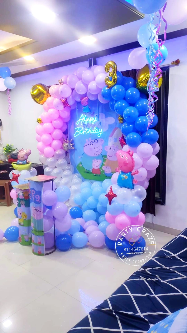 Peppa Pig Theme  Kids Birthday Decor 76