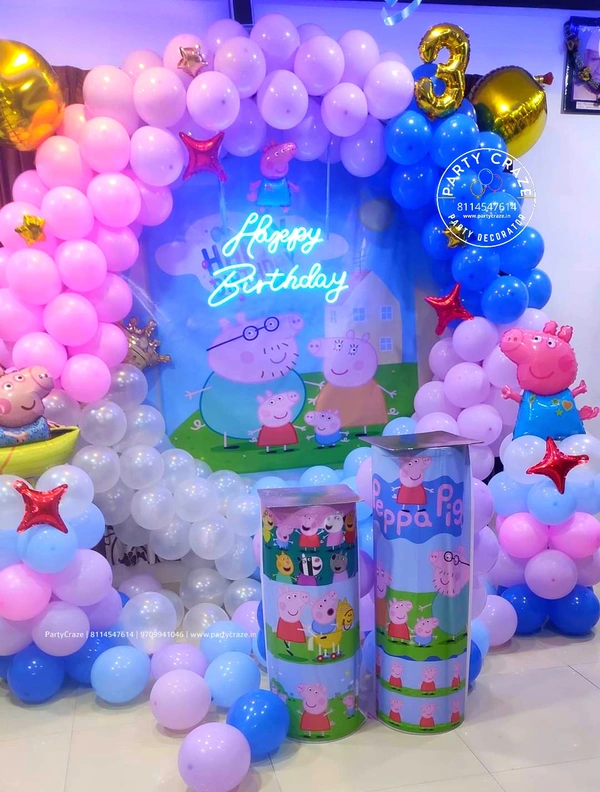 Peppa Pig Theme  Kids Birthday Decor 76