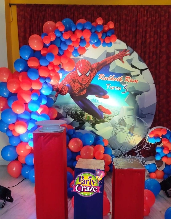 Spiderman Theme  Kids Birthday Decor 78