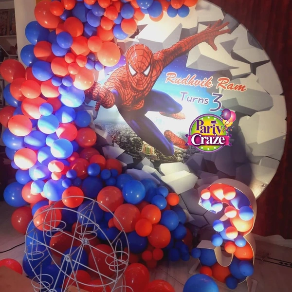 Spiderman Theme  Kids Birthday Decor 78