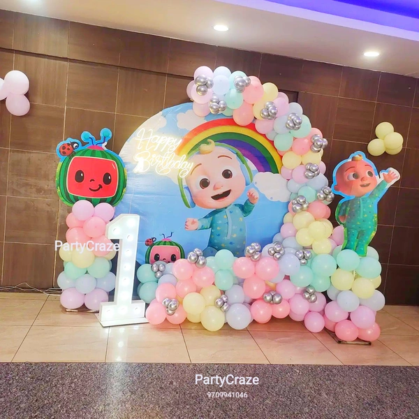 Cocomelon Theme  Kids Birthday Decor 114