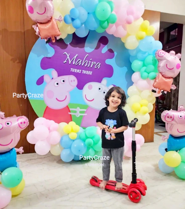 Peppa Pig Theme  Kids Birthday Decor 123