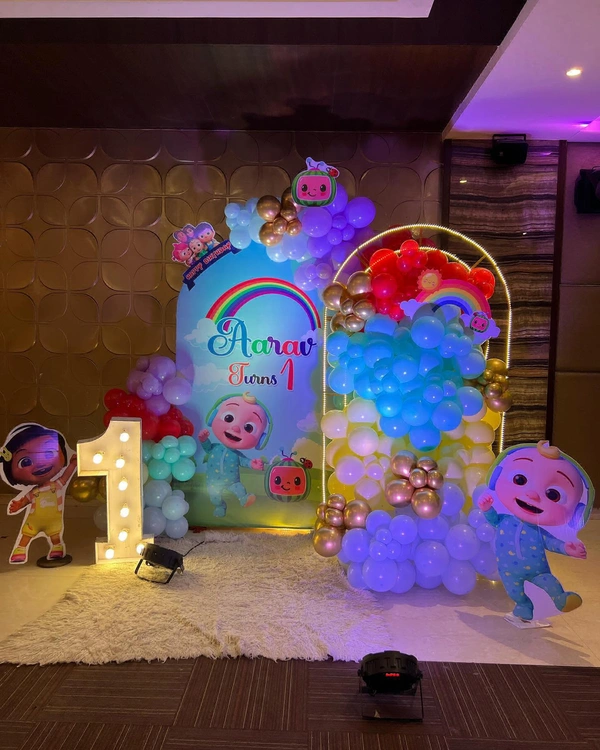 Cocomelon Theme  Kids Birthday Decor 113