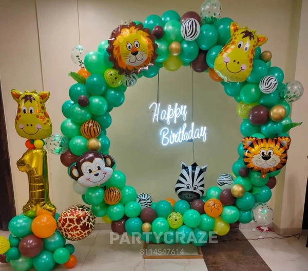 Jungle Theme Kids Birthday Decor 107