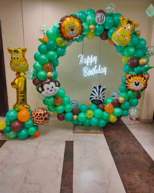 Jungle Theme Kids Birthday Decor 107