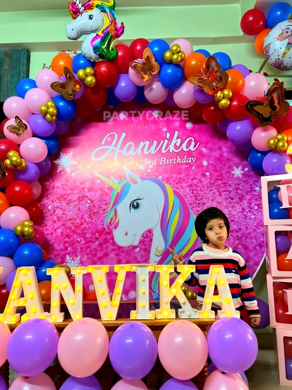 Unicorn Theme Kids Birthday Decor 51
