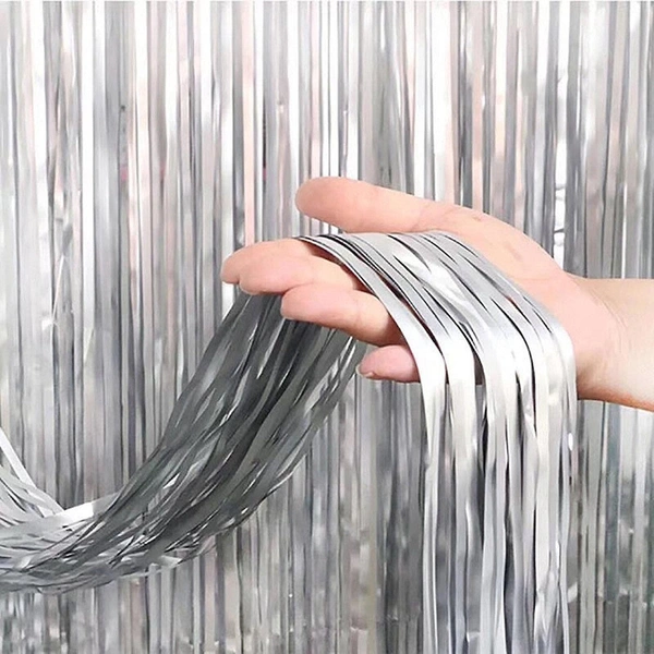 Curtains Foil For Backdrop 