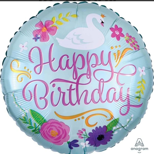 Round Birthday Foil