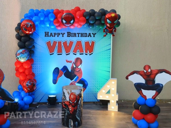 Spiderman Theme  Kids Birthday Decor 154