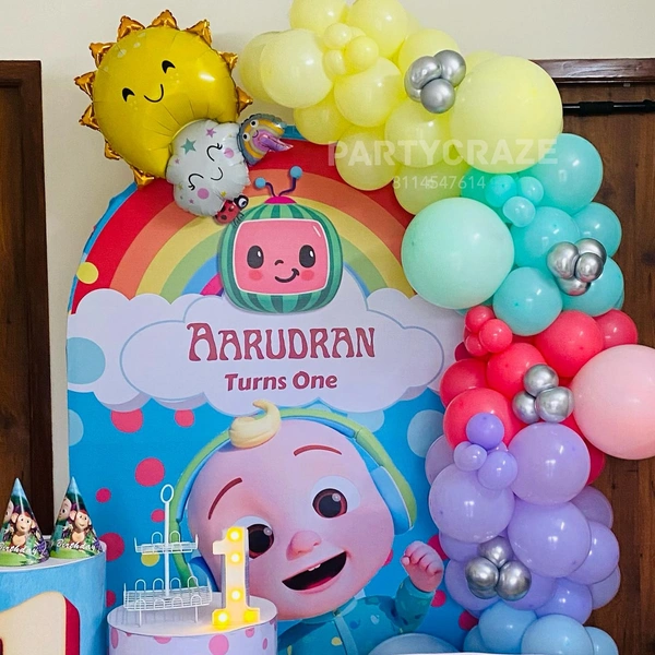 Cocomelon Theme  Kids Birthday Decor 164