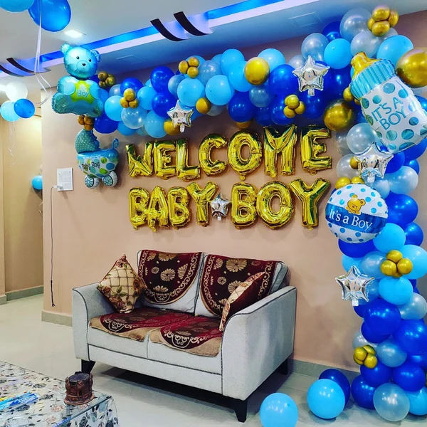 Baby Boy Welcome Decoration at Home, Patna