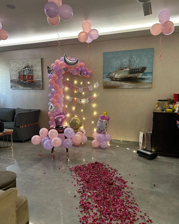 Baby Girl Welcome Decoration At Home In Patna