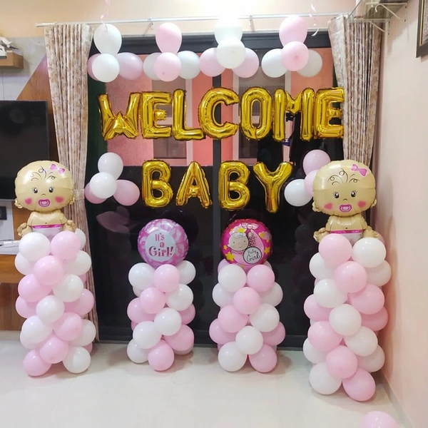 Baby Girl Welcome Decoration At Home In Patna