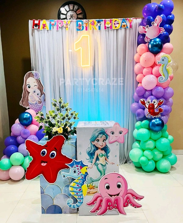 Mermaid Theme  Kids Birthday Decor 176