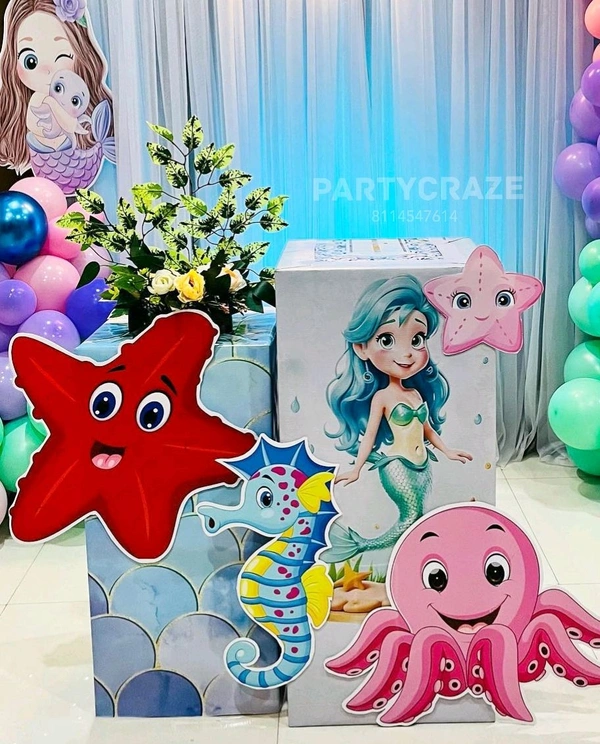 Mermaid Theme  Kids Birthday Decor 176