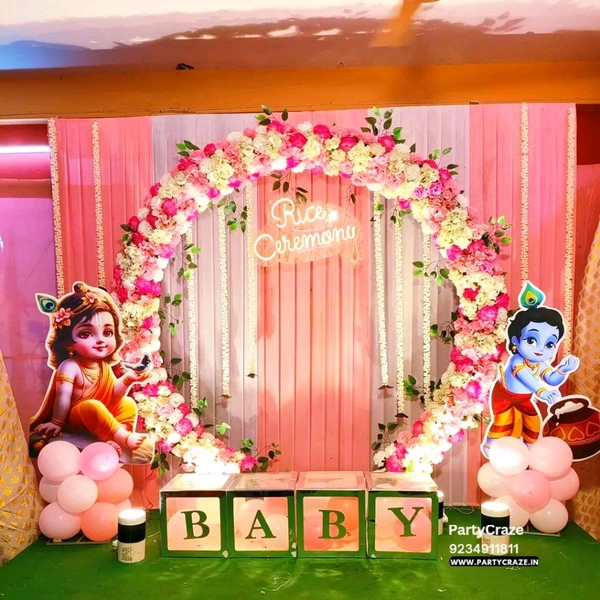 Annaprashan Ceremony Decor 45