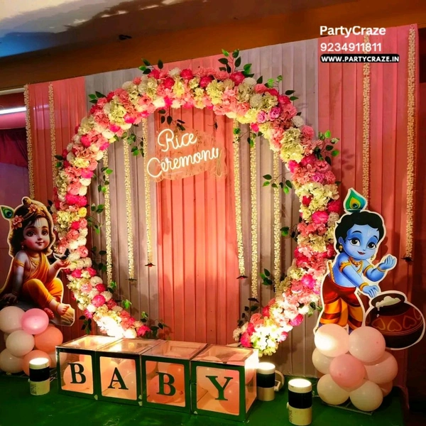Annaprashan Ceremony Decor 45