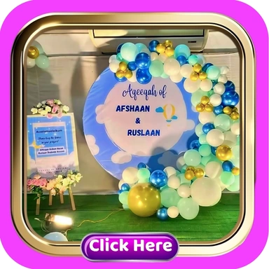 Aqiqah Ceremony Decor