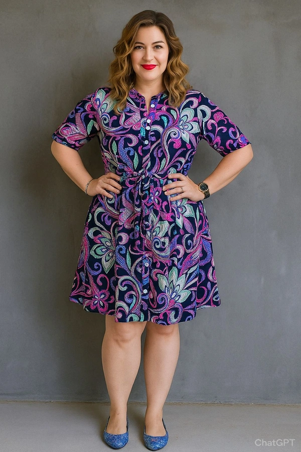 SKU 1607 Beautiful Florescent Tunic - L
