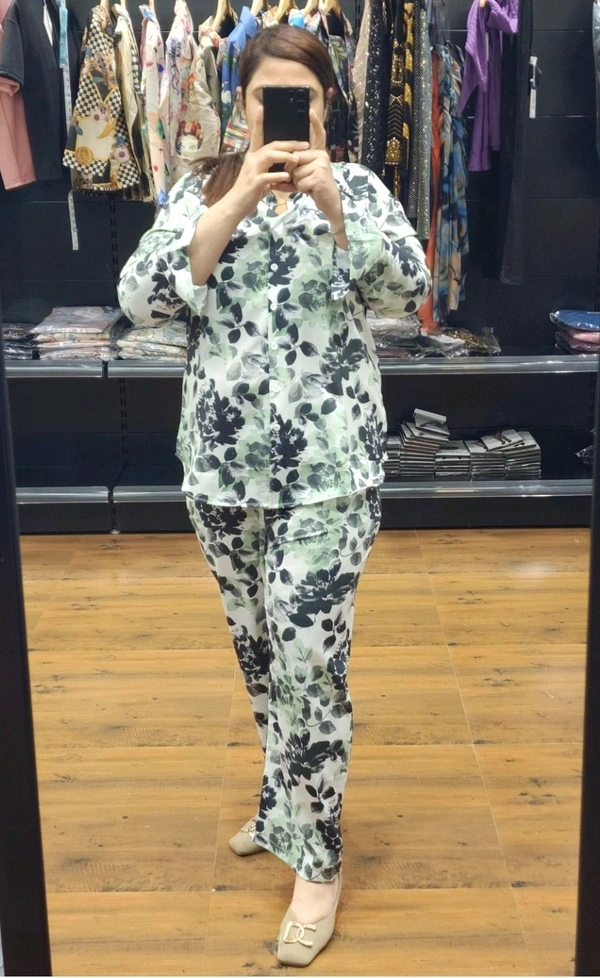 SKU 1608 Beautiful Zara Print Cordset - Free Size M TO XXL