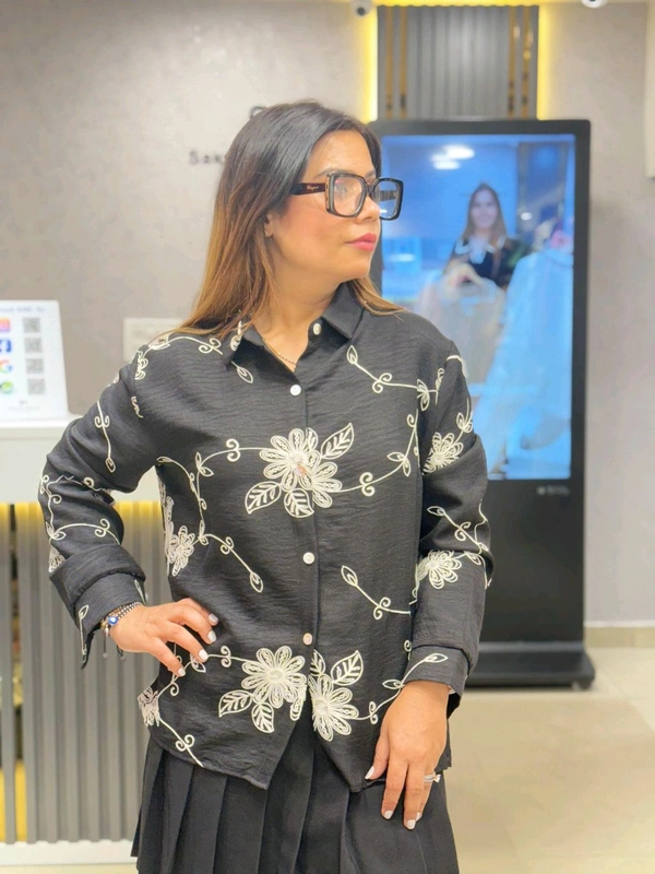 Embroidered Pastel Shirt