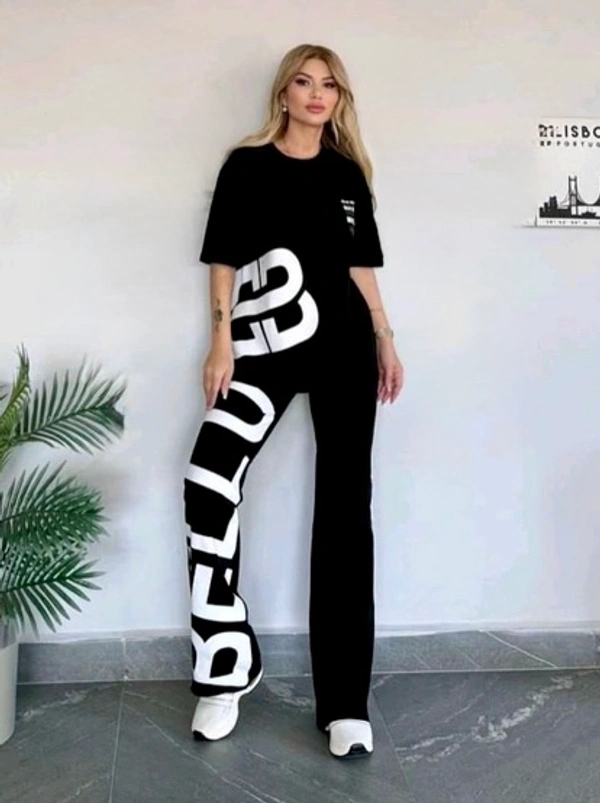 SKU  1833 Premium Black & White Cordset - Black, Free Size M To XXXL