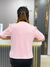 SKU 1882 Beautiful Party Wear Top - Free Size M To Xl, Pink