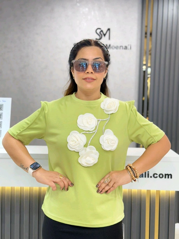 SKU 1882 Beautiful Party Wear Top - Free Size M To Xl, Green