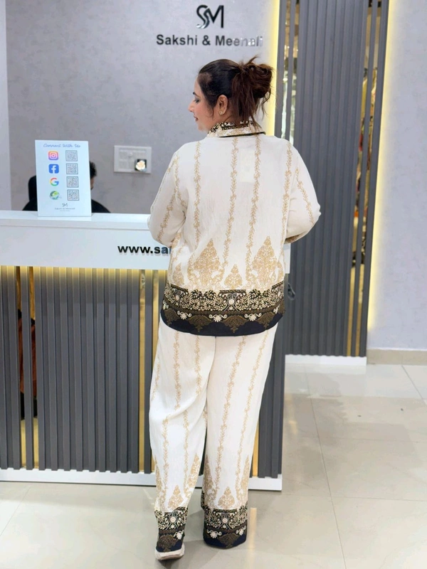 SKU  1897 Elegant Summerish Cordset  - Free Size M To XXXL, Brown
