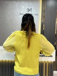 SKU 2181 Beautiful Knitted Top  - Free Size M To Xl, Green