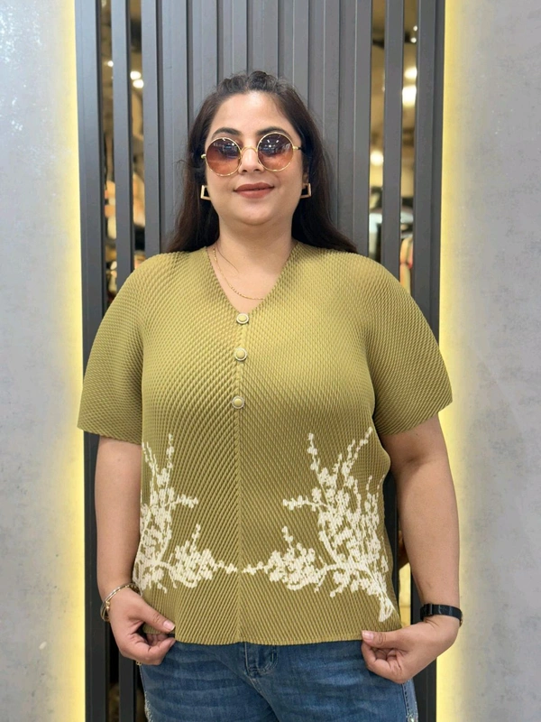 SKU 2227 Beautiful Magic Plus Size Top - Free Size M To 6xl, Buddha Gold