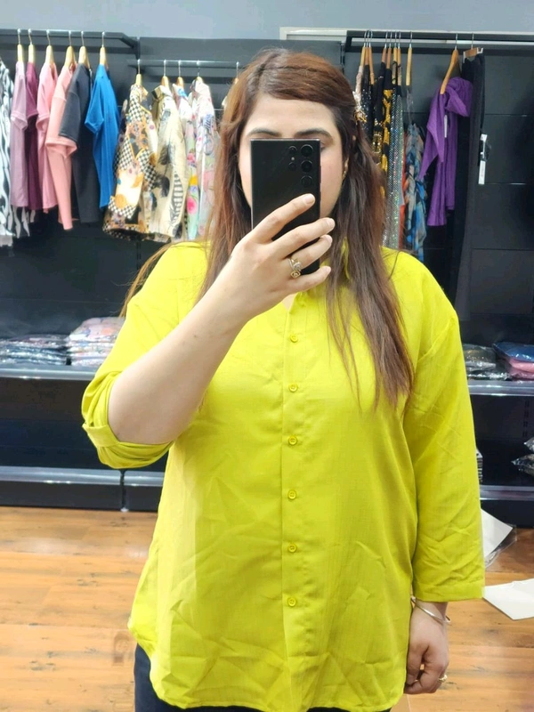 SKU 1507 Beautiful Butterfly Shirt - Free Size M To Xl, Green